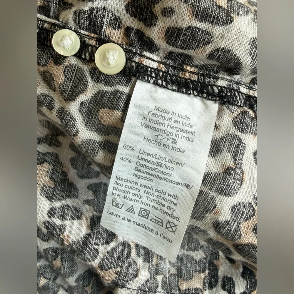 J.Crew Slim Leopard Print Button Down Shirt Long Sleeve Top Animal Print 4